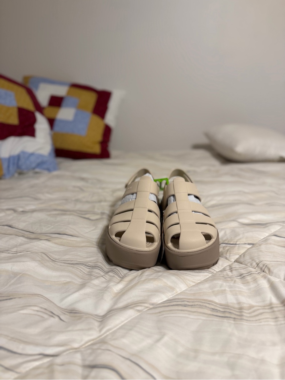 Crocs Women’s Beige Closed-Toe Sandals